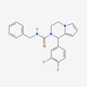 molecular formula C21H19F2N3O B2936754 N-benzyl-1-(3,4-difluorophenyl)-3,4-dihydropyrrolo[1,2-a]pyrazine-2(1H)-carboxamide CAS No. 900002-04-2