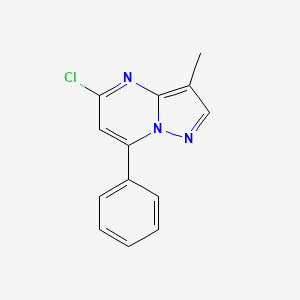 molecular formula C13H10ClN3 B2936766 5-Chloro-3-methyl-7-phenylpyrazolo[1,5-a]pyrimidine CAS No. 2411201-49-3