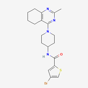 molecular formula C19H23BrN4OS B2936781 4-溴-N-(1-(2-甲基-5,6,7,8-四氢喹唑啉-4-基)哌啶-4-基)噻吩-2-甲酰胺 CAS No. 2034596-12-6