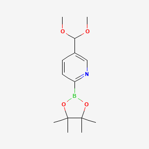 5-(Dimethoxymethyl)pyridine-2-boronic acid pinacol ester
