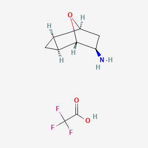 (1S,2R,4S,5S,6R)-8-Oxatricyclo[3.2.1.02,4]octan-6-amine;2,2,2-trifluoroacetic acid