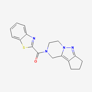 benzo[d]thiazol-2-yl(3,4,8,9-tetrahydro-1H-cyclopenta[3,4]pyrazolo[1,5-a]pyrazin-2(7H)-yl)methanone