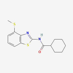 N-(4-(methylthio)benzo[d]thiazol-2-yl)cyclohexanecarboxamide