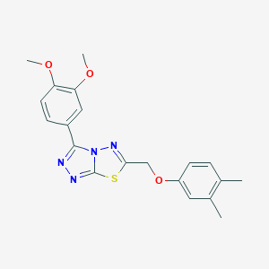 3-(3,4-Dimethoxyphenyl)-6-[(3,4-dimethylphenoxy)methyl][1,2,4]triazolo[3,4-b][1,3,4]thiadiazole