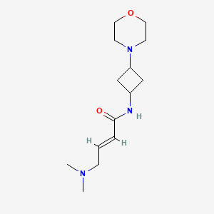 (E)-4-(Dimethylamino)-N-(3-morpholin-4-ylcyclobutyl)but-2-enamide