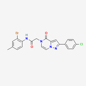 N-(2-bromo-4-methylphenyl)-2-[2-(4-chlorophenyl)-4-oxopyrazolo[1,5-a]pyrazin-5(4H)-yl]acetamide