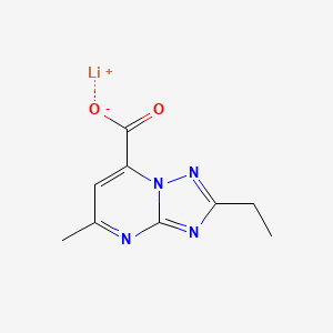 Lithium;2-ethyl-5-methyl-[1,2,4]triazolo[1,5-a]pyrimidine-7-carboxylate