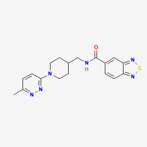 N-((1-(6-methylpyridazin-3-yl)piperidin-4-yl)methyl)benzo[c][1,2,5]thiadiazole-5-carboxamide