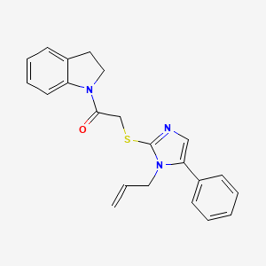 2-((1-allyl-5-phenyl-1H-imidazol-2-yl)thio)-1-(indolin-1-yl)ethanone