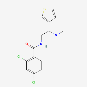 2,4-dichloro-N-(2-(dimethylamino)-2-(thiophen-3-yl)ethyl)benzamide