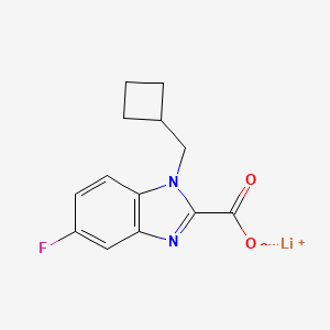Lithium 1-(cyclobutylmethyl)-5-fluoro-1H-benzo[d]imidazole-2-carboxylate