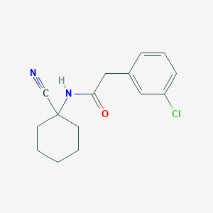 molecular formula C15H17ClN2O B2936880 2-(3-chlorophenyl)-N-(1-cyanocyclohexyl)acetamide CAS No. 1465494-81-8