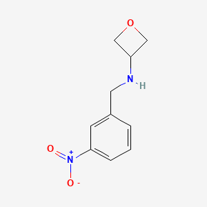 molecular formula C10H12N2O3 B2936890 N-(3-硝基苄基)氧杂环-3-胺 CAS No. 1341171-36-5
