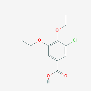 molecular formula C11H13ClO4 B2936898 3-Chloro-4,5-diethoxybenzoic acid CAS No. 766523-19-7