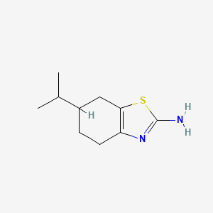 molecular formula C10H16N2S B2936904 6-(Propan-2-yl)-4,5,6,7-tetrahydro-1,3-benzothiazol-2-amine CAS No. 1282815-00-2