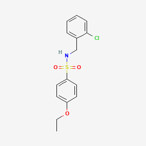 molecular formula C15H16ClNO3S B2936905 N-(2-chlorobenzyl)-4-ethoxybenzenesulfonamide CAS No. 565210-60-8