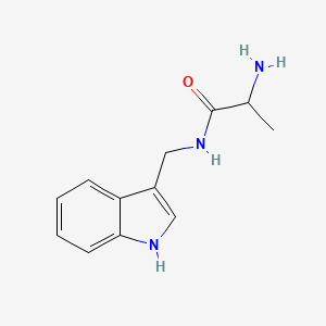 molecular formula C12H15N3O B2936911 2-氨基-N-(1H-吲哚-3-基甲基)丙酰胺 CAS No. 1540851-27-1