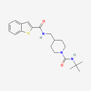 4-((benzo[b]thiophene-2-carboxamido)methyl)-N-(tert-butyl)piperidine-1-carboxamide
