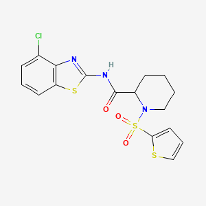 N-(4-chlorobenzo[d]thiazol-2-yl)-1-(thiophen-2-ylsulfonyl)piperidine-2-carboxamide