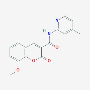 8-methoxy-N-(4-methylpyridin-2-yl)-2-oxochromene-3-carboxamide