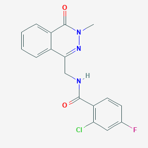 2-chloro-4-fluoro-N-((3-methyl-4-oxo-3,4-dihydrophthalazin-1-yl)methyl)benzamide