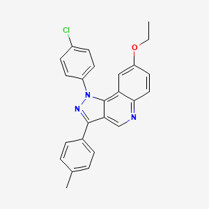 1-(4-chlorophenyl)-8-ethoxy-3-(4-methylphenyl)-1H-pyrazolo[4,3-c]quinoline