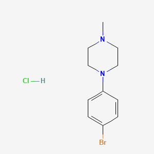 molecular formula C11H16BrClN2 B2936940 1-(4-Bromophenyl)-4-methylpiperazine hydrochloride CAS No. 1956306-44-7