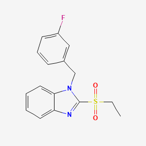 2-(ethanesulfonyl)-1-[(3-fluorophenyl)methyl]-1H-1,3-benzodiazole