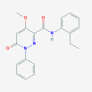 molecular formula C20H19N3O3 B2936945 N-(2-ethylphenyl)-4-methoxy-6-oxo-1-phenyl-1,6-dihydropyridazine-3-carboxamide CAS No. 1004640-21-4