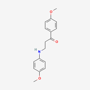 molecular formula C17H19NO3 B2936975 3-(4-Methoxyanilino)-1-(4-methoxyphenyl)-1-propanone CAS No. 95886-06-9