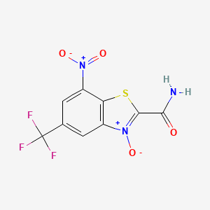molecular formula C9H4F3N3O4S B2936985 Cyclapolin 9 CAS No. 328968-36-1; 40533-25-3