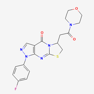 1-(4-fluorophenyl)-6-(2-morpholino-2-oxoethyl)-6,7-dihydropyrazolo[3,4-d]thiazolo[3,2-a]pyrimidin-4(1H)-one