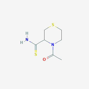 molecular formula C7H12N2OS2 B2936999 4-Acetylthiomorpholine-3-carbothioamide CAS No. 1936720-96-5