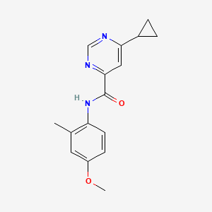 6-Cyclopropyl-N-(4-methoxy-2-methylphenyl)pyrimidine-4-carboxamide