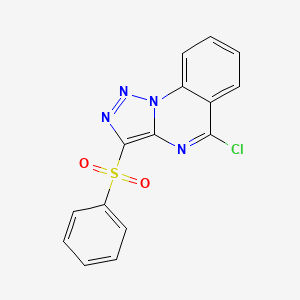 5-Chloro-3-(phenylsulfonyl)[1,2,3]triazolo[1,5-a]quinazoline