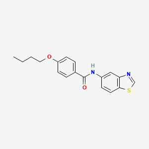 molecular formula C18H18N2O2S B2937018 N-(benzo[d]thiazol-5-yl)-4-butoxybenzamide CAS No. 941924-71-6