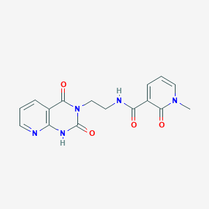 N-(2-(2,4-dioxo-1,2-dihydropyrido[2,3-d]pyrimidin-3(4H)-yl)ethyl)-1-methyl-2-oxo-1,2-dihydropyridine-3-carboxamide