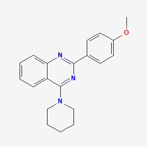 molecular formula C20H21N3O B2937037 2-(4-甲氧基苯基)-4-哌啶-1-基喹唑啉 CAS No. 503432-75-5