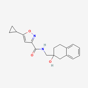 5-cyclopropyl-N-((2-hydroxy-1,2,3,4-tetrahydronaphthalen-2-yl)methyl)isoxazole-3-carboxamide