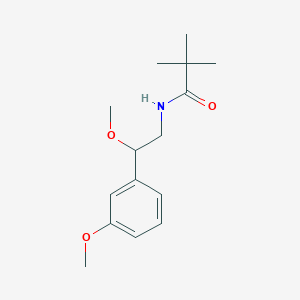 molecular formula C15H23NO3 B2937052 N-(2-methoxy-2-(3-methoxyphenyl)ethyl)pivalamide CAS No. 1797027-90-7
