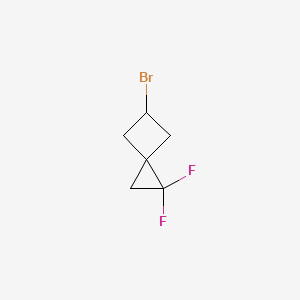 molecular formula C6H7BrF2 B2937060 5-Bromo-2,2-difluorospiro[2.3]hexane CAS No. 2306265-27-8
