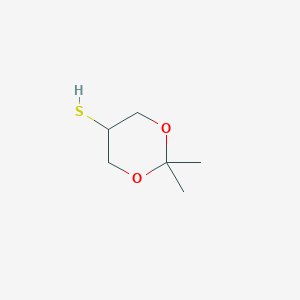 molecular formula C6H12O2S B2937071 2,2-二甲基-1,3-二噁烷-5-硫醇 CAS No. 2172516-99-1