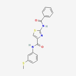 2-benzamido-N-(3-(methylthio)phenyl)thiazole-4-carboxamide