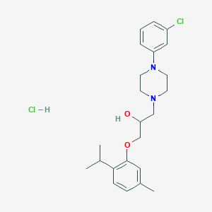 1-(4-(3-Chlorophenyl)piperazin-1-yl)-3-(2-isopropyl-5-methylphenoxy)propan-2-ol hydrochloride