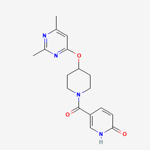 5-(4-((2,6-dimethylpyrimidin-4-yl)oxy)piperidine-1-carbonyl)pyridin-2(1H)-one