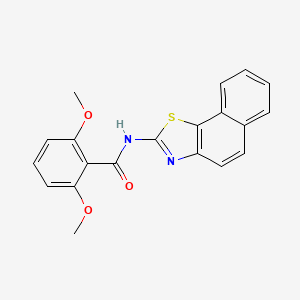 molecular formula C20H16N2O3S B2937103 2,6-二甲氧基-N-(萘[2,1-d]噻唑-2-基)苯甲酰胺 CAS No. 684232-00-6