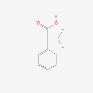 molecular formula C10H10F2O2 B2937116 3,3-二氟-2-甲基-2-苯基丙酸 CAS No. 2402828-53-7