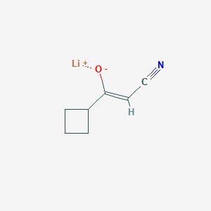 molecular formula C7H8LiNO B2937127 Lithium;(Z)-2-cyano-1-cyclobutylethenolate CAS No. 2305263-70-9