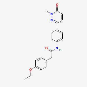 2-(4-ethoxyphenyl)-N-[4-(1-methyl-6-oxo-1,6-dihydropyridazin-3-yl)phenyl]acetamide