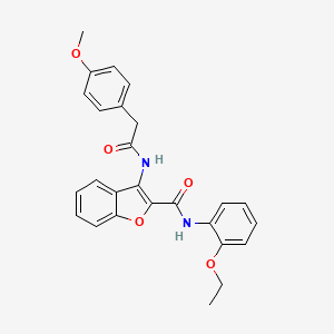 N-(2-ethoxyphenyl)-3-(2-(4-methoxyphenyl)acetamido)benzofuran-2-carboxamide